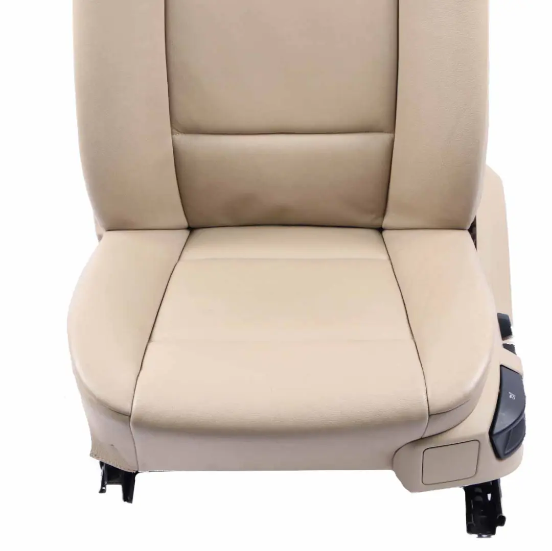Front Left N/S Heated Leather Nevada Beige Seat Passenger Side to BMW X5 E70 with Part number 6973399 BMW X5 E70 Front Left N/S Heated Leather Nevada Beige Seat Passenger Side - SKU 6973399-1 - Part number 6973399