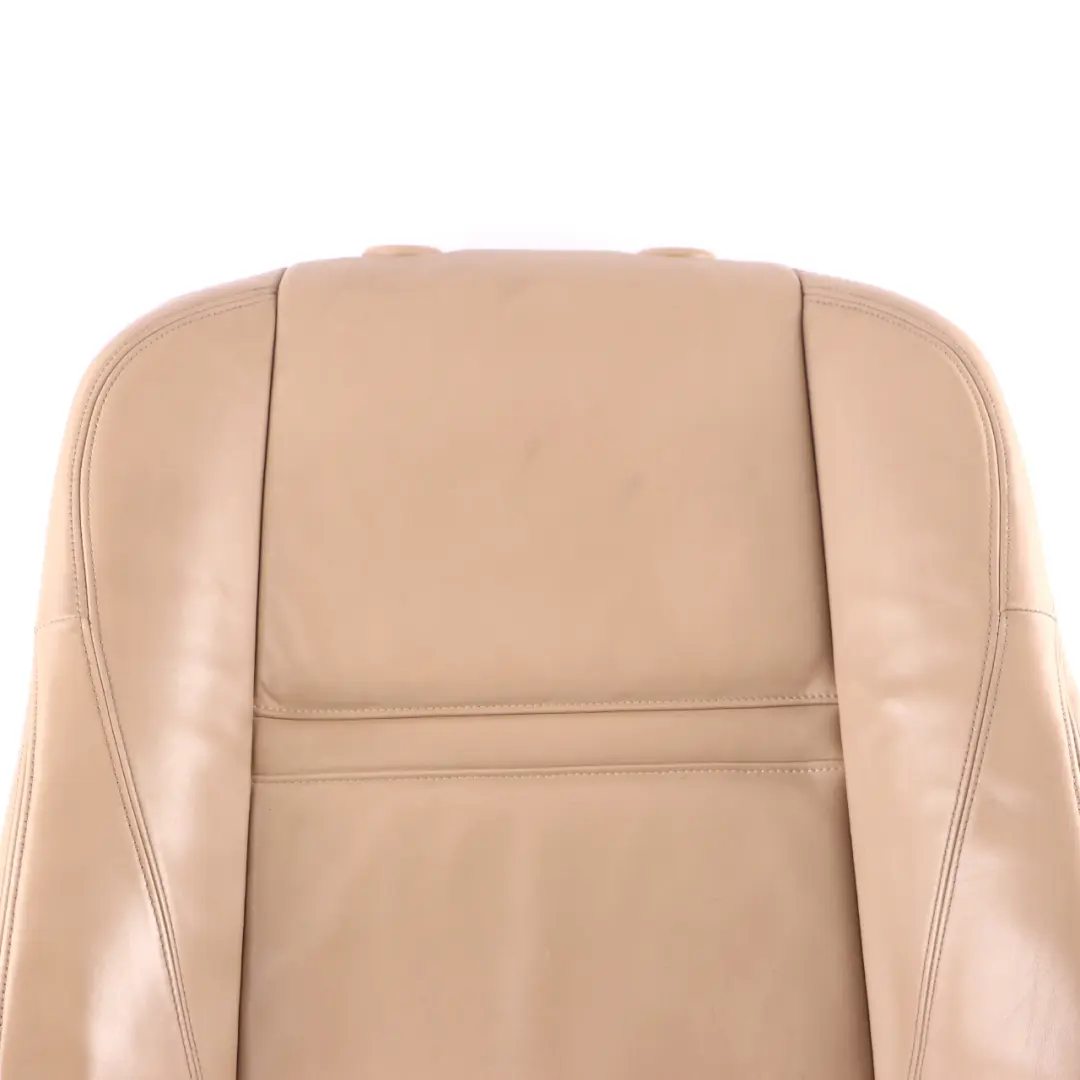 Front Seat Backrest Sport Left N/S Cover Leather Nappa Beige to BMW X5 E70 with Part number 6973430 BMW X5 E70 Front Seat Backrest Sport Left N/S Cover Leather Nappa Beige - SKU 6973430 - Part number 6973430