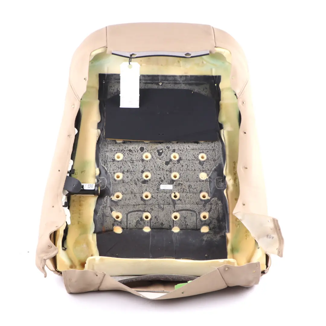 Front Seat Backrest Sport Left N/S Cover Leather Nappa Beige to BMW X5 E70 with Part number 6973430 BMW X5 E70 Front Seat Backrest Sport Left N/S Cover Leather Nappa Beige - SKU 6973430 - Part number 6973430