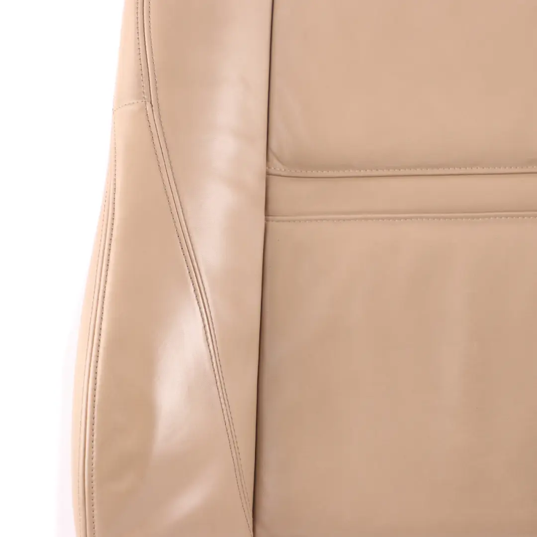 Front Seat Backrest Sport Left N/S Cover Leather Nappa Beige to BMW X5 E70 with Part number 6973430 BMW X5 E70 Front Seat Backrest Sport Left N/S Cover Leather Nappa Beige - SKU 6973430 - Part number 6973430