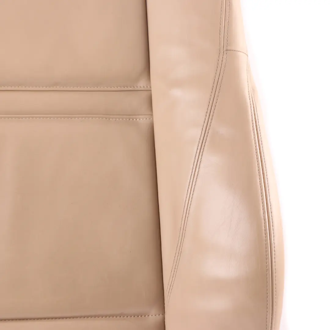 Front Seat Backrest Sport Left N/S Cover Leather Nappa Beige to BMW X5 E70 with Part number 6973430 BMW X5 E70 Front Seat Backrest Sport Left N/S Cover Leather Nappa Beige - SKU 6973430 - Part number 6973430
