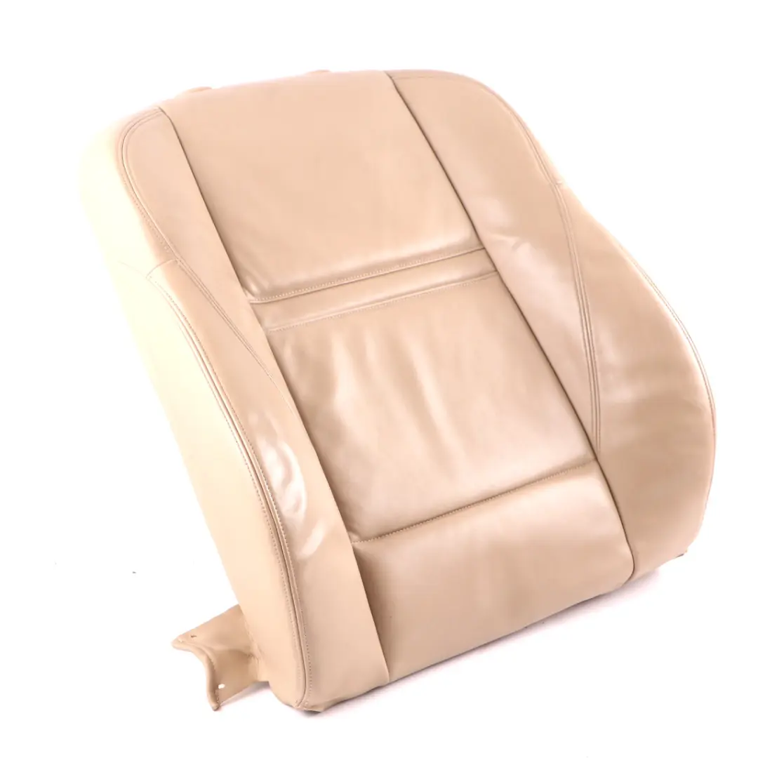 Front Seat Backrest Sport Left N/S Cover Leather Nappa Beige to BMW X5 E70 with Part number 6973430 BMW X5 E70 Front Seat Backrest Sport Left N/S Cover Leather Nappa Beige - SKU 6973430 - Part number 6973430