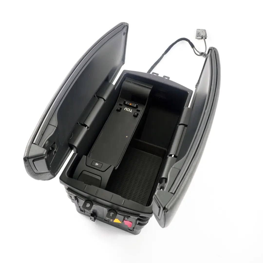 Apoyabrazos Delantero Medio Izquierdo Derecho Cuero Negro para BMW E70 con número de pieza 6973461 BMW E70 Apoyabrazos Delantero Medio Izquierdo Derecho Cuero Negro - SKU 6973461-1 - Número de pieza 6973461