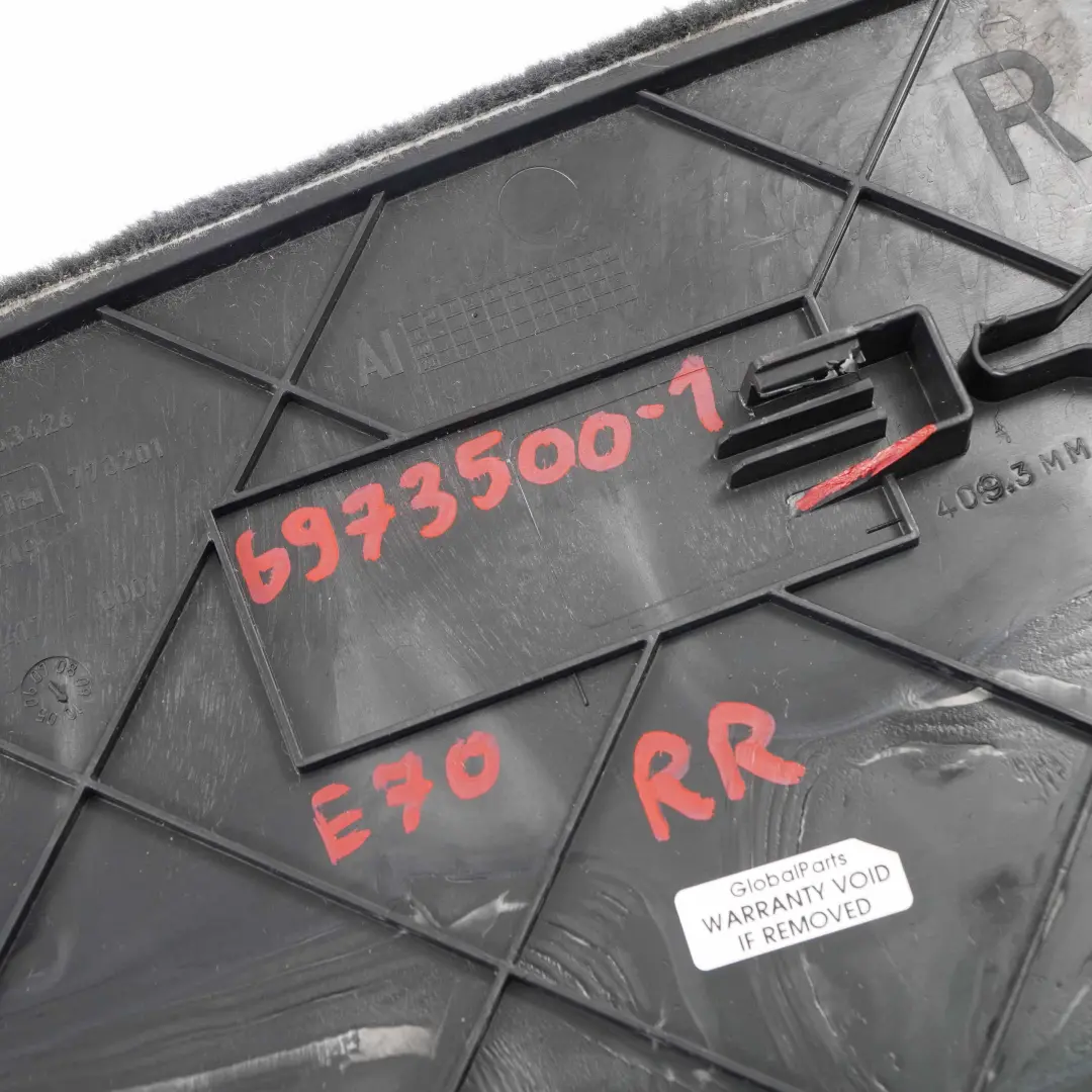 BMW X5 X6 E70 E71 1 Verkleidung Mittenkonsole Hinten Rechts Schwarz 6963426 - SKU 6973500-1 - Teilenummer 6973500