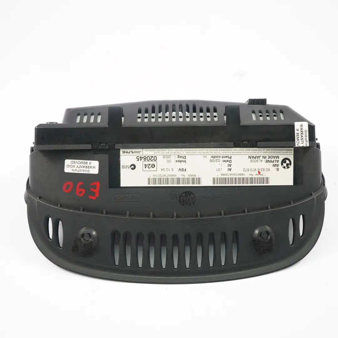 BMW E60 E90 Tableau de bord ecran d'affichage du tableau de bord 8.8" CCC - SKU 6973672 - Numéro de pièce 9151979