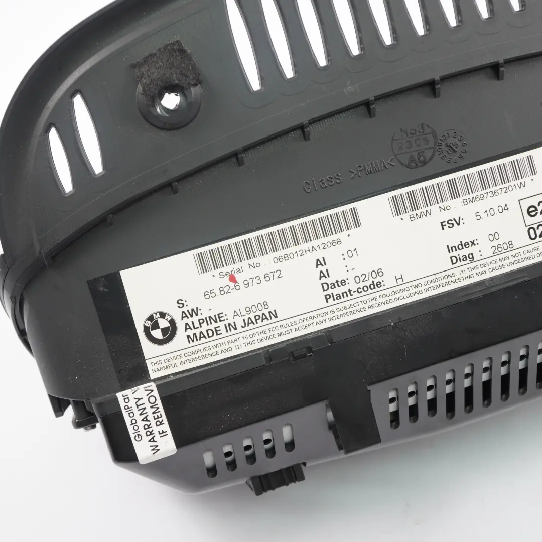 BMW E60 E90 Tableau de bord ecran d'affichage du tableau de bord 8.8" CCC - SKU 6973672 - Numéro de pièce 9151979