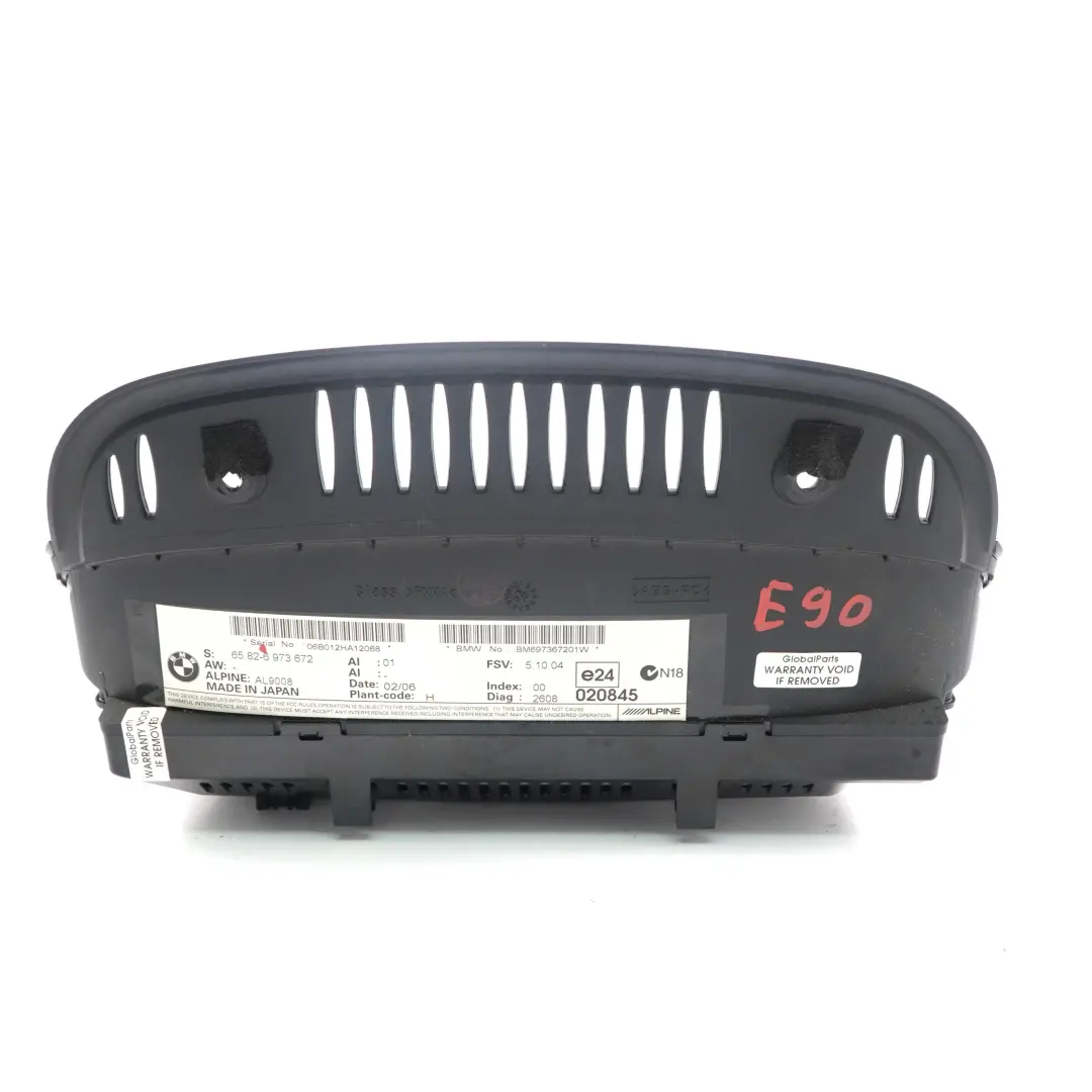 BMW E60 E90 Tableau de bord ecran d'affichage du tableau de bord 8.8" CCC - SKU 6973672 - Numéro de pièce 9151979