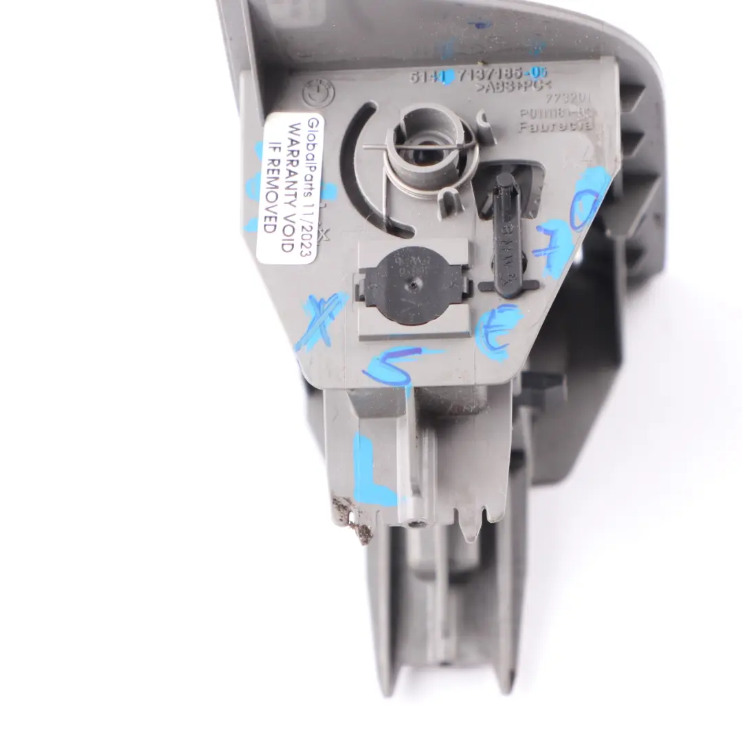 BMW X5 E70 Door Card Ashtray Rear Left N/S Side Trim Cover Ash Tray Grey 7137185 - SKU 6973677 - Part number 6973677