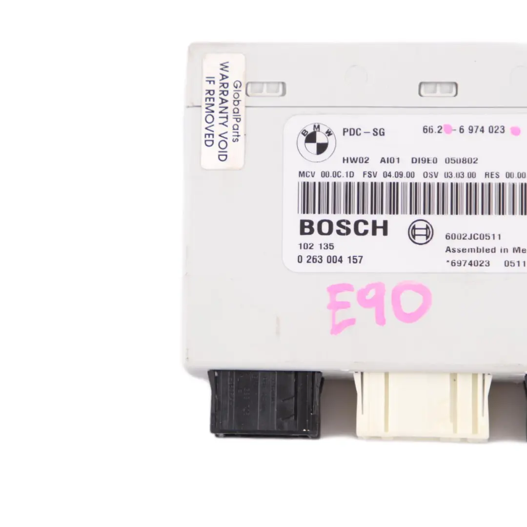 E92Módulo PDC Unidad de Control de Aparcamiento para BMW E81 E82 E87 E90 E91 con número de pieza 6974023 BMW E81 E82 E87 E90 E91 E92Módulo PDC Unidad de Control de Aparcamiento - SKU 6974023 - Número de pieza 6974023