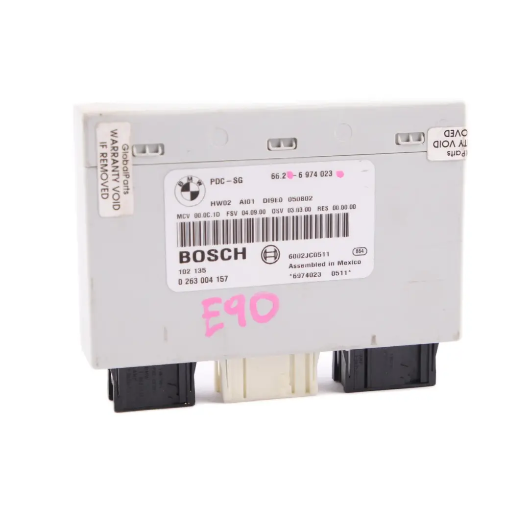 PDC Modul Parksteuergerät für BMW E81 E82 E87 E90 E91 E92 mit Teilenummer 6974023 BMW E81 E82 E87 E90 E91 E92 PDC Modul Parksteuergerät - SKU 6974023 - Teilenummer 6974023