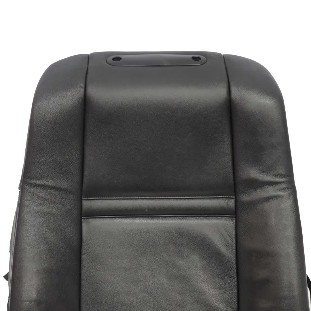Delantero Derecho Funda de Respaldo del Asiento de Cuero Nevada Negro para BMW E70 con número de pieza 6974510 BMW E70 Delantero Derecho Funda de Respaldo del Asiento de Cuero Nevada Negro - SKU 6974510-1 - Número de pieza 6974510