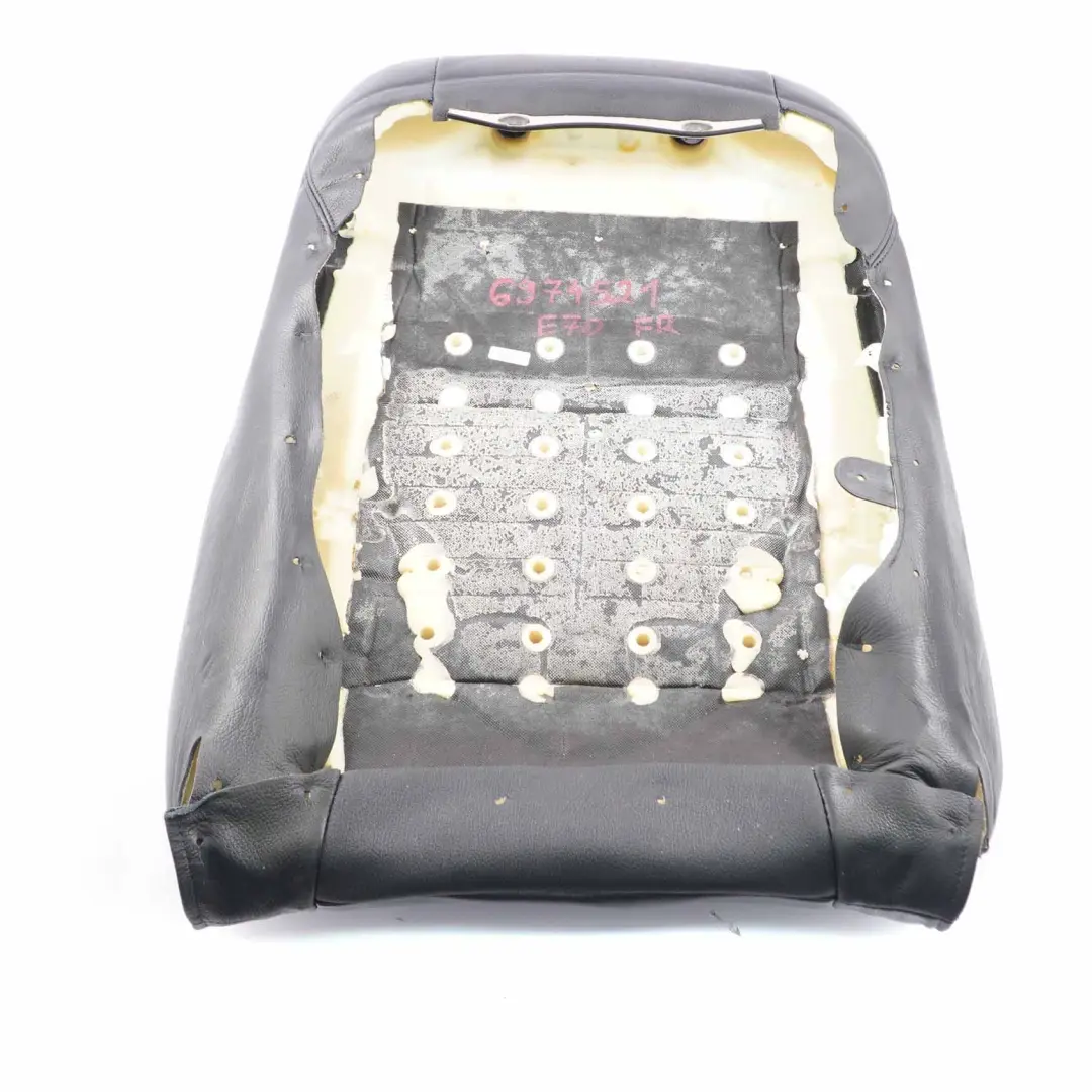 BMW E70 E71 Schienale riscaldato Sport anteriore destro Cover Pelle Nera - SKU 6974521 - Numero di parte 6974521