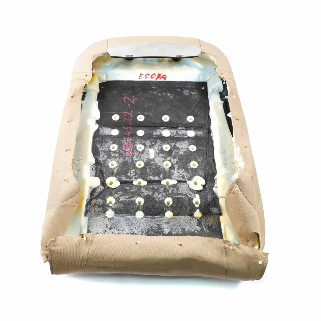  Respaldo Asiento BMW X5 E70 X6 E71 Sport Delantero Derecho Funda Cuero Beige - SKU 6974522-2 - Número de pieza 6974522