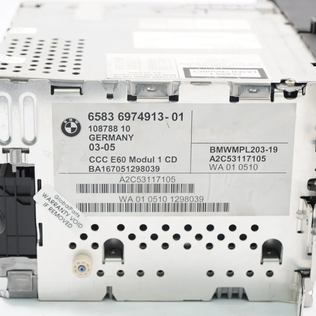 Unità navigazione BMW E60 E61 CD Professional System Controller per con numero di parte 6974913 Unità navigazione BMW E60 E61 CD Professional System Controller - SKU 6974913-1 - Numero di parte 6974913