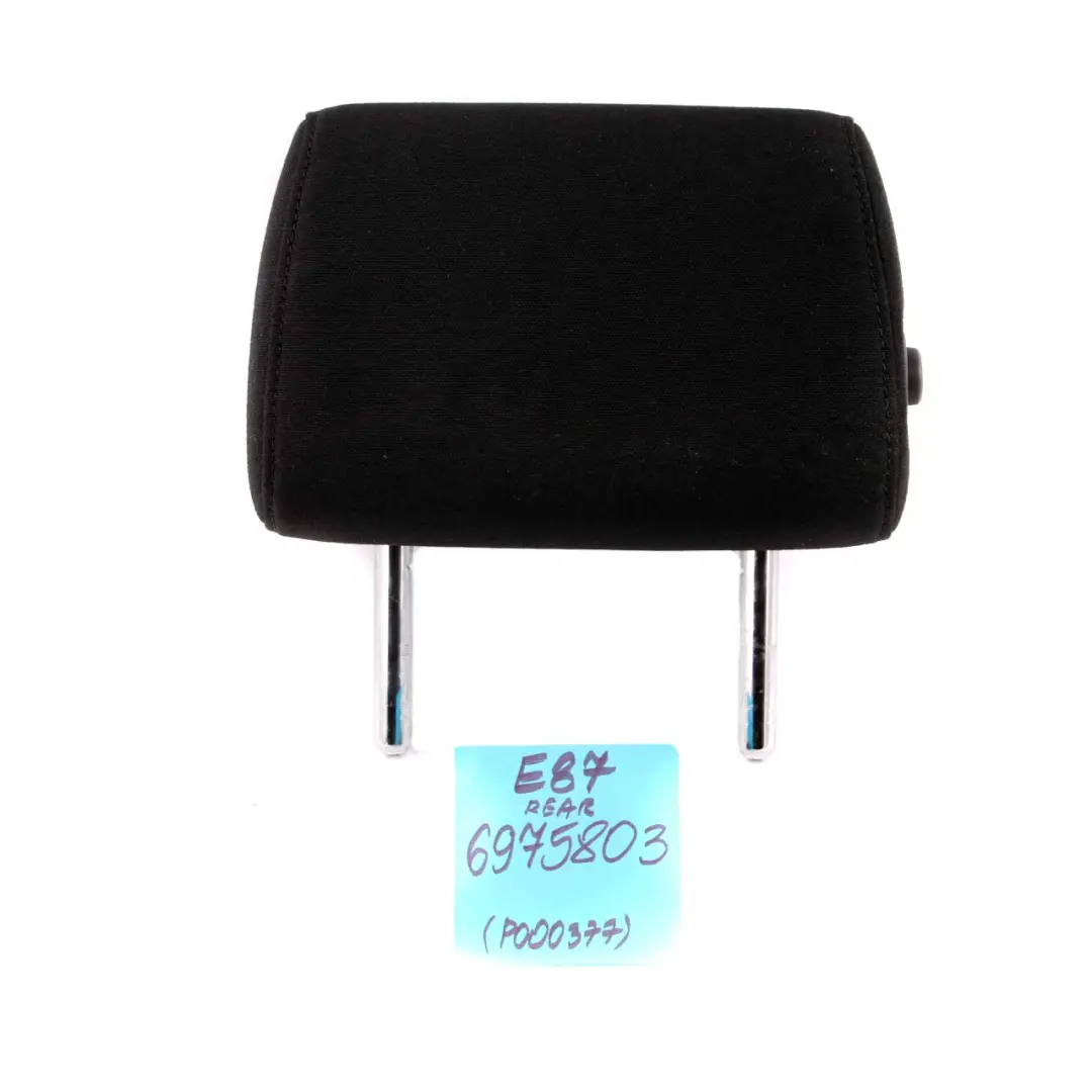 Cloth Moiré Anthracite Rear Middle Centre Folding Headrest to BMW 1 Series E87 with Part number 6975803 BMW 1 Series E87 Cloth Moiré Anthracite Rear Middle Centre Folding Headrest - SKU 6975803 - Part number 6975803
