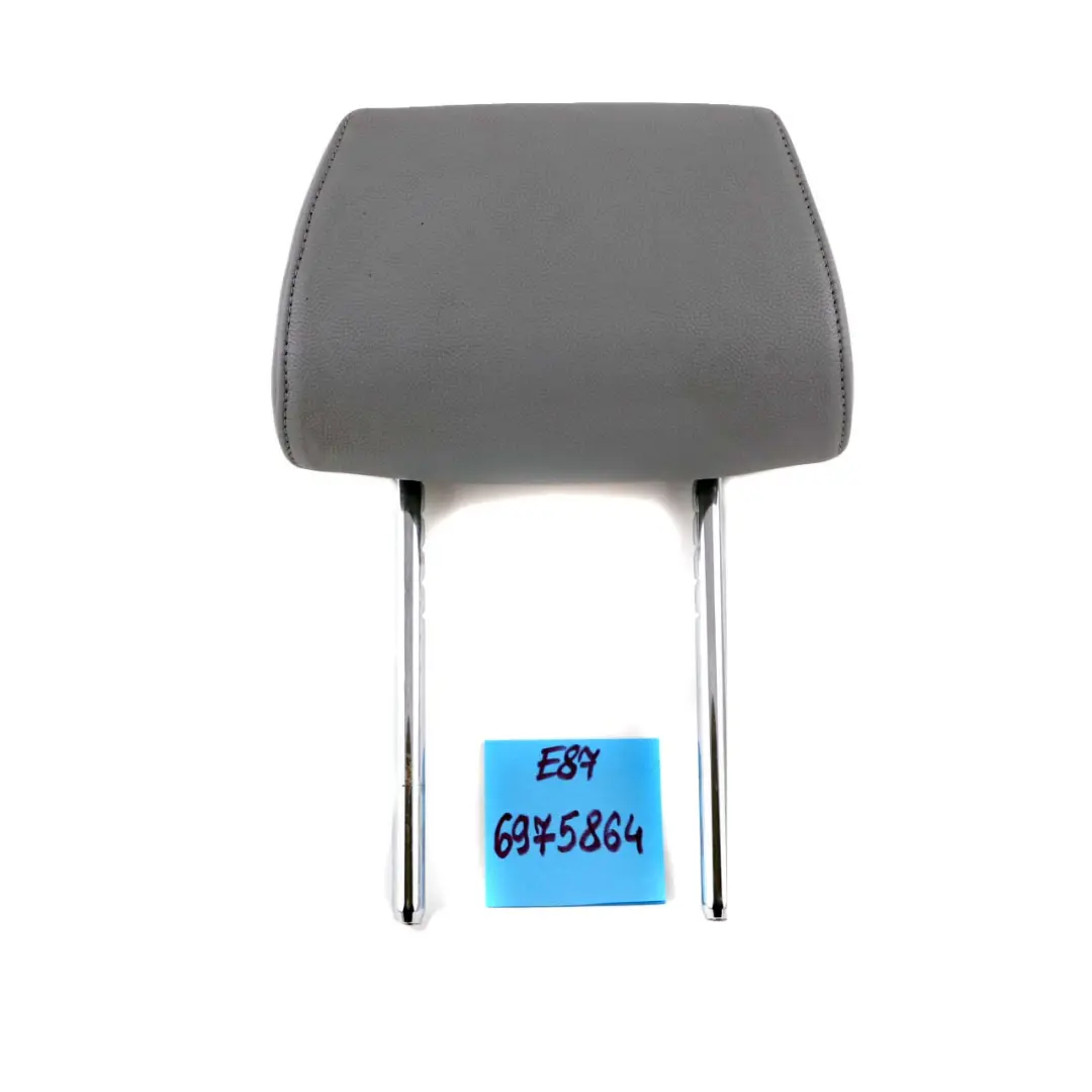 Left Right N/O/S Headrest Leather Alaska Grey to BMW 1 Series E87 Rear Seat with Part number 6975864 BMW 1 Series E87 Rear Seat Left Right N/O/S Headrest Leather Alaska Grey - SKU 6975864 - Part number 6975864