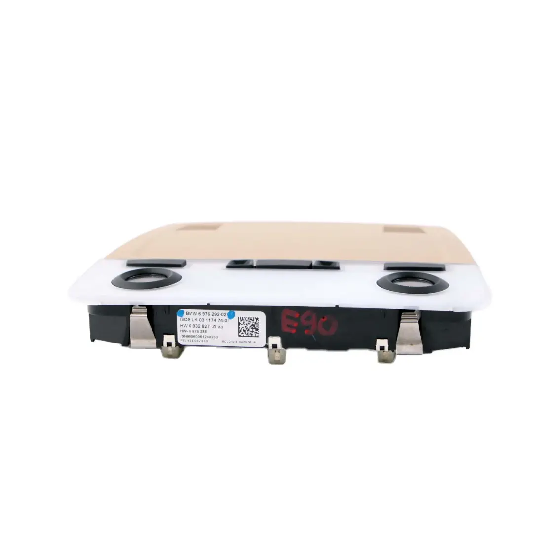 Unidad de Interruptor Control de Luces Techo Beige para BMW E84 E90 E91 LCI con número de pieza 9225476 BMW E84 E90 E91 LCI Unidad de Interruptor Control de Luces Techo Beige - SKU 6976292 - Número de pieza 9225476