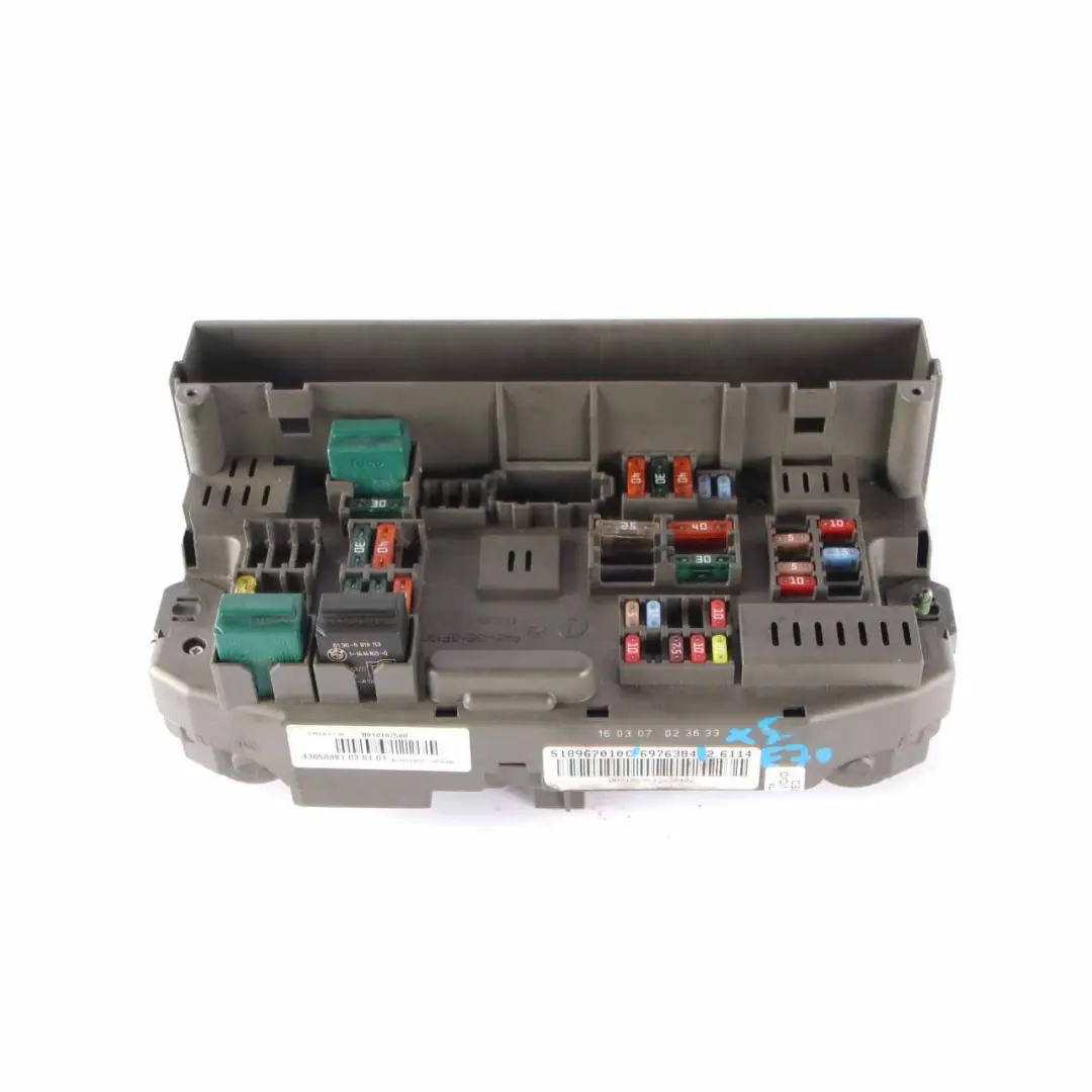 Distribution Fuse Box Front Control Unit Module to BMW X5 E70 Power with Part number 6976384 BMW X5 E70 Power Distribution Fuse Box Front Control Unit Module - SKU 6976384 - Part number 6976384