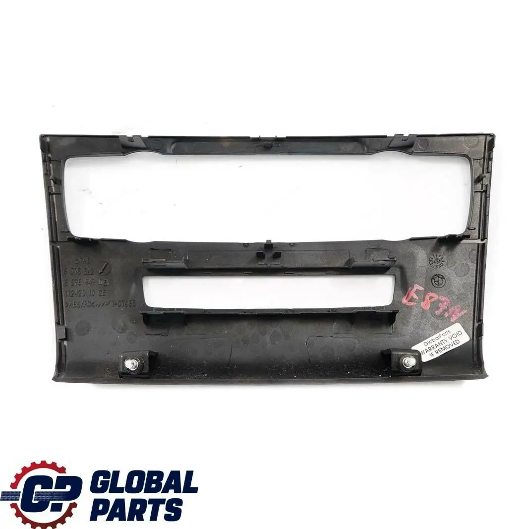 Dashboard Frame Panel BMW E87 LCI E81 E82 Air Conditioning Cover Carrier to with Part number 6976842 Dashboard Frame Panel BMW E87 LCI E81 E82 Air Conditioning Cover Carrier - SKU 6976842 - Part number 6976842