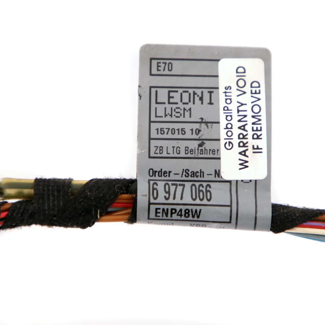 Puerta Cableado Cableado 6937277 para BMW X5 E70 con número de pieza 6977066 BMW X5 E70 Puerta Cableado Cableado 6937277 - SKU 6977066 - Número de pieza 6977066