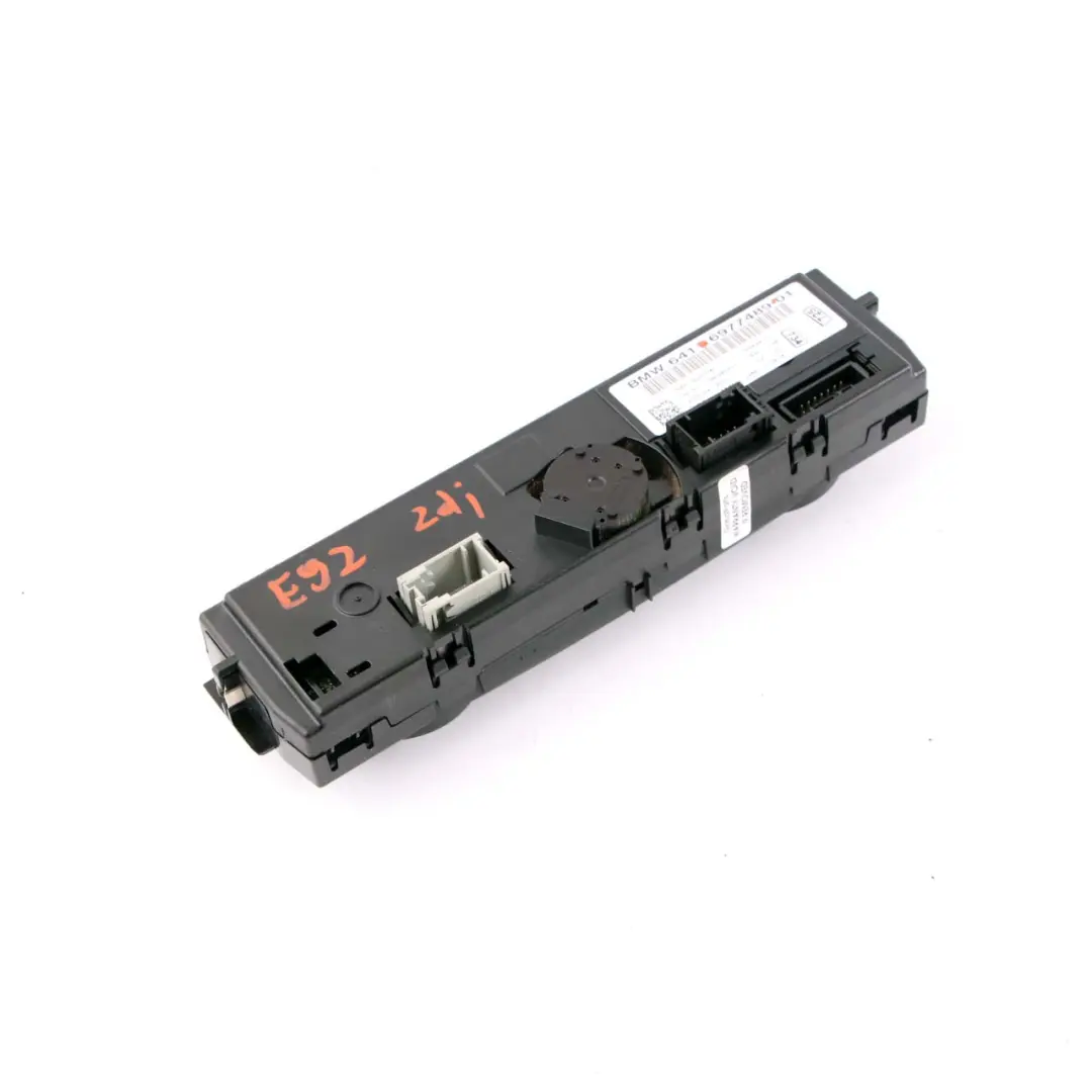 Heater Air Conditioning A/C Control Panel to BMW E92 E93 Automatic with Part number 6977489 BMW E92 E93 Automatic Heater Air Conditioning A/C Control Panel - SKU 6977489 - Part number 6977489