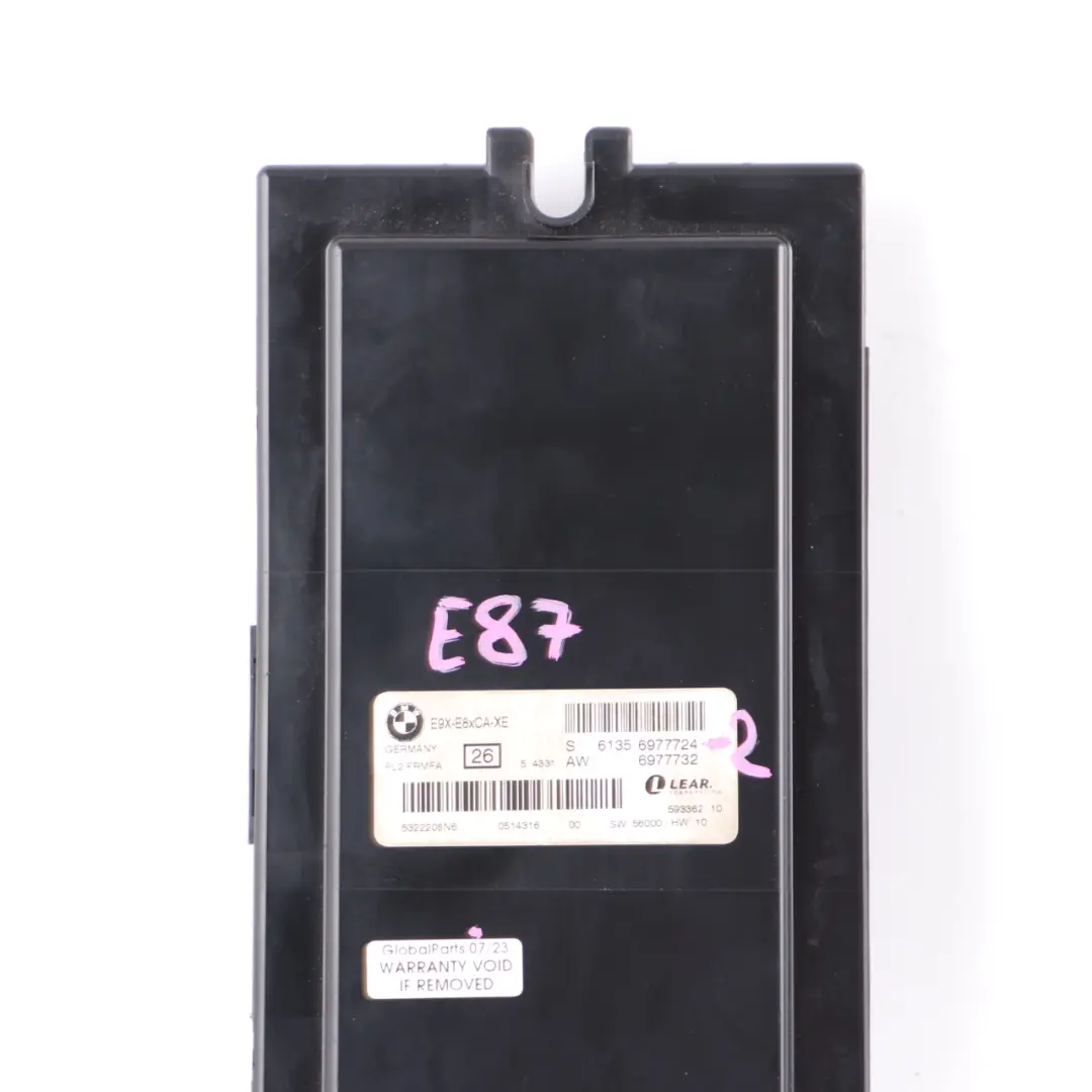 Unidad control del módulo de luz xenón para pies ECU PL2 FRMFA para BMW E87 con número de pieza 6977724 BMW E87 Unidad control del módulo de luz xenón para pies ECU PL2 FRMFA - SKU 6977724-2 - Número de pieza 6977724