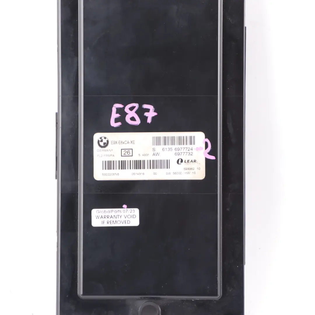 BMW E87 Unité contrôle module éclairage xénon habitacle ECU PL2 FRMFA - SKU 6977724-2 - Numéro de pièce 6977724