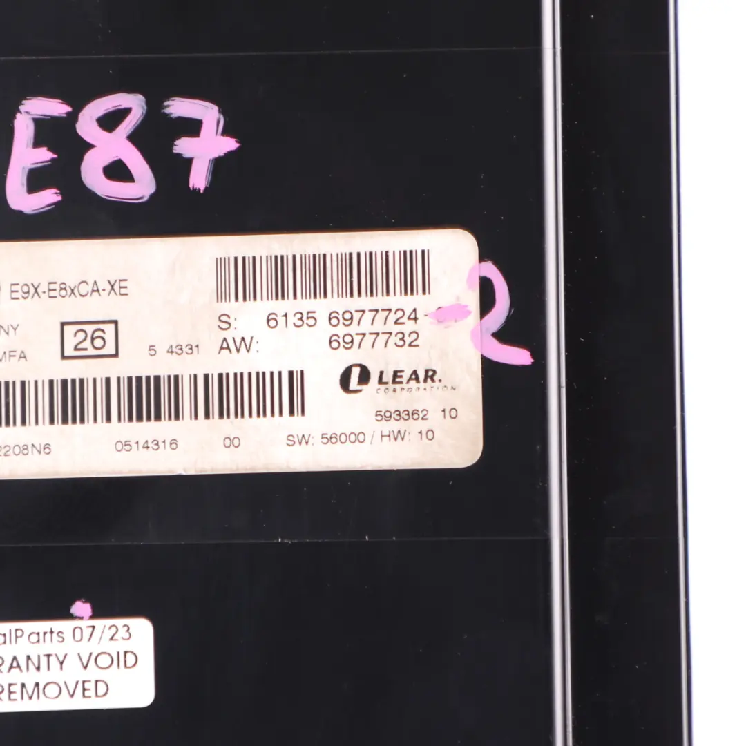 Luce vano piedi Modulo di controllo Unità ECU PL2 FRMFA per BMW E87 Xenon con numero di parte 6977724 BMW E87 Xenon Luce vano piedi Modulo di controllo Unità ECU PL2 FRMFA - SKU 6977724-2 - Numero di parte 6977724