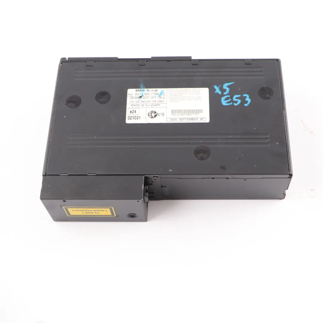 Zmieniarka CD 6 Płyt do BMW X5 E53 o numerze 6977766 BMW X5 E53 Zmieniarka CD 6 Płyt - SKU 6977766 - Numer Części 6977766