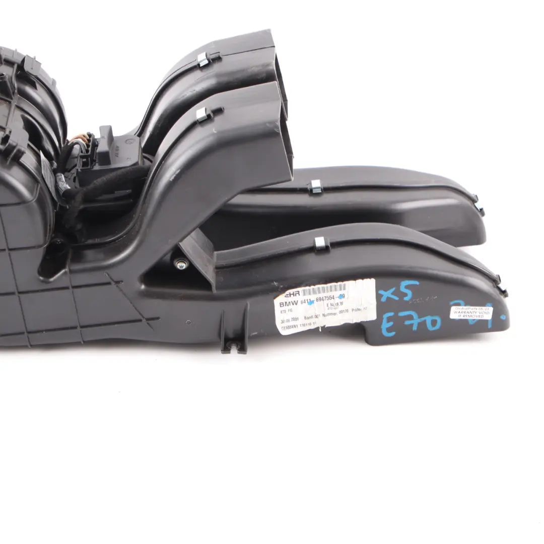 BMW X5 E70 F15 Chauffage Ventilateur Matrice Chauffage Cabine Arrière 6947554 - SKU 6977947 - Numéro de pièce 6977947