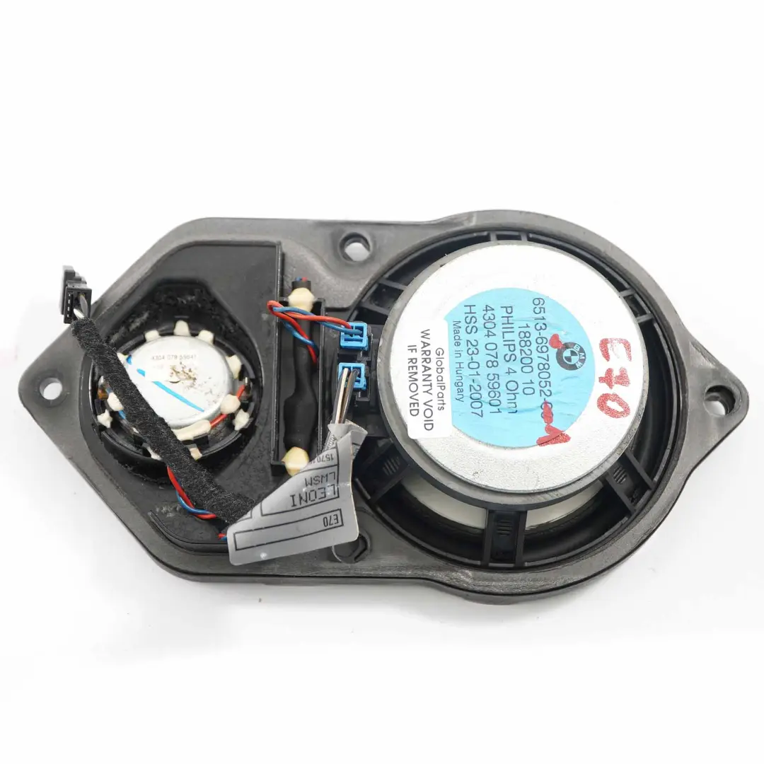  HiFi Audio Loudspeaker BMW X5 X6 E70 E71 Dashboard Dash Speaker Stereo - SKU 6978052-1 - Part number 6978052