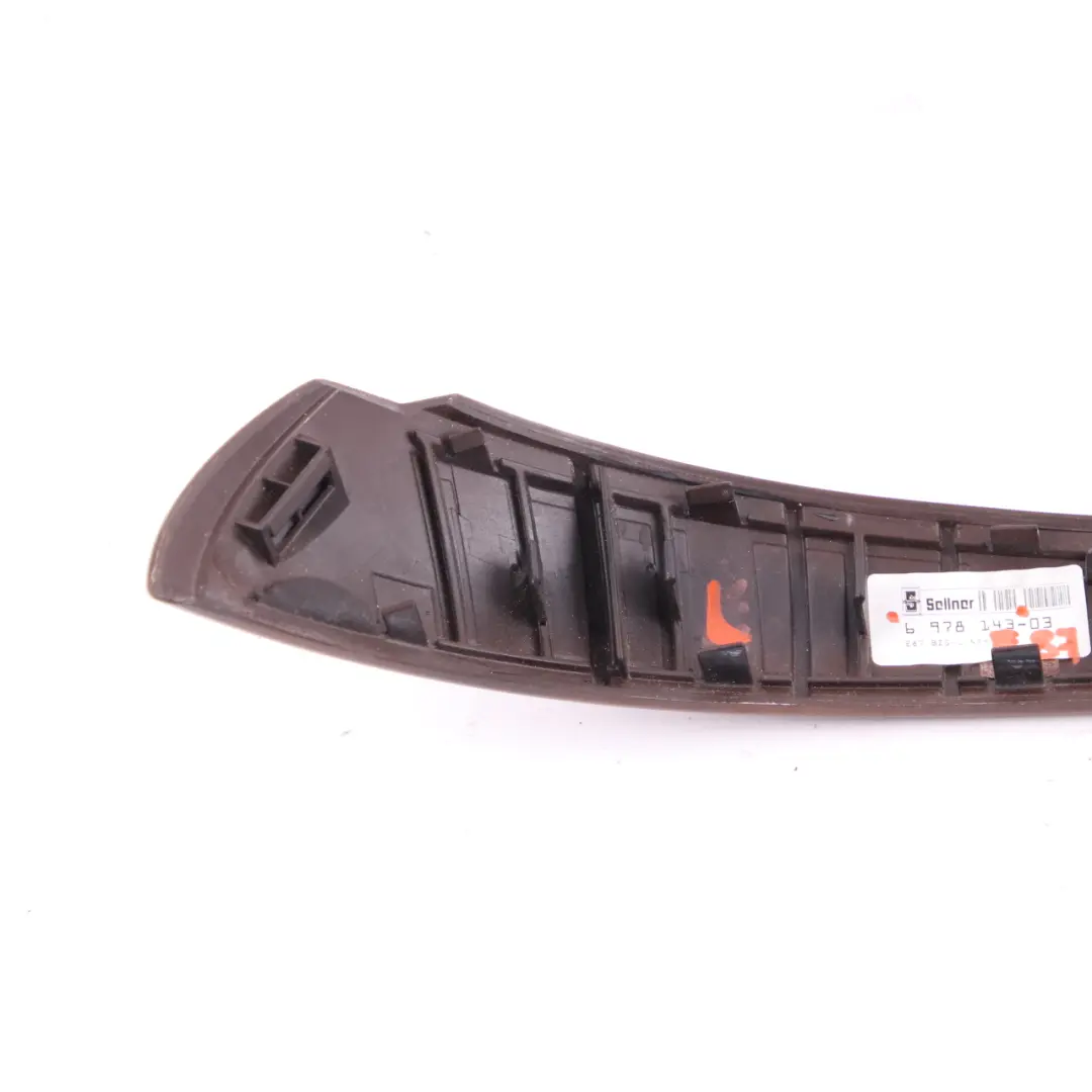 Door Trim BMW E81 E87 LCI Strip Inside Left Handle N/S Wood Light Walnut to with Part number 6978143 Door Trim BMW E81 E87 LCI Strip Inside Left Handle N/S Wood Light Walnut - SKU 6978143 - Part number 6978143