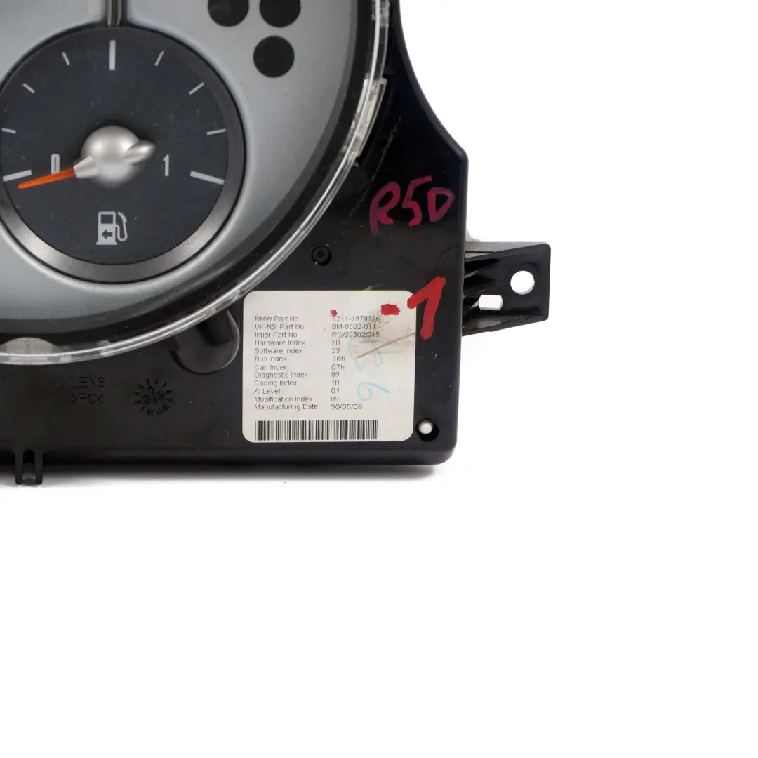 Mini Cooper One R50 R52 Instrumentenkombination Chrono Paket - SKU 6978316-1 - Teilenummer 6978316