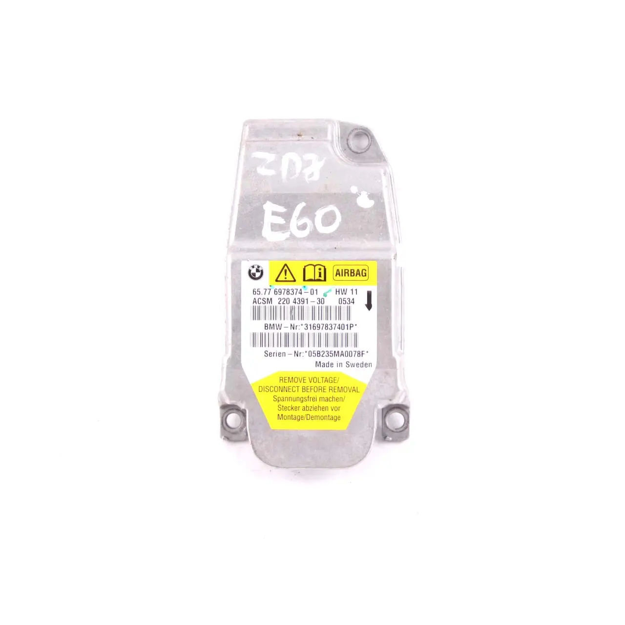 Air Module Unit BMW E60 E61 Sensor Control ECU 6978374