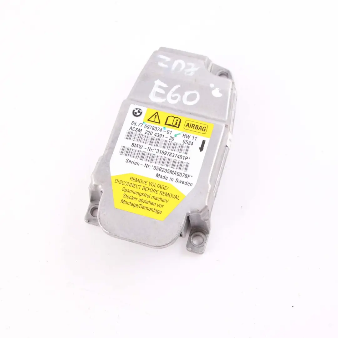 Air Module Unit BMW E60 E61 Sensor Control ECU - SKU 6978374 - Part number 6978374