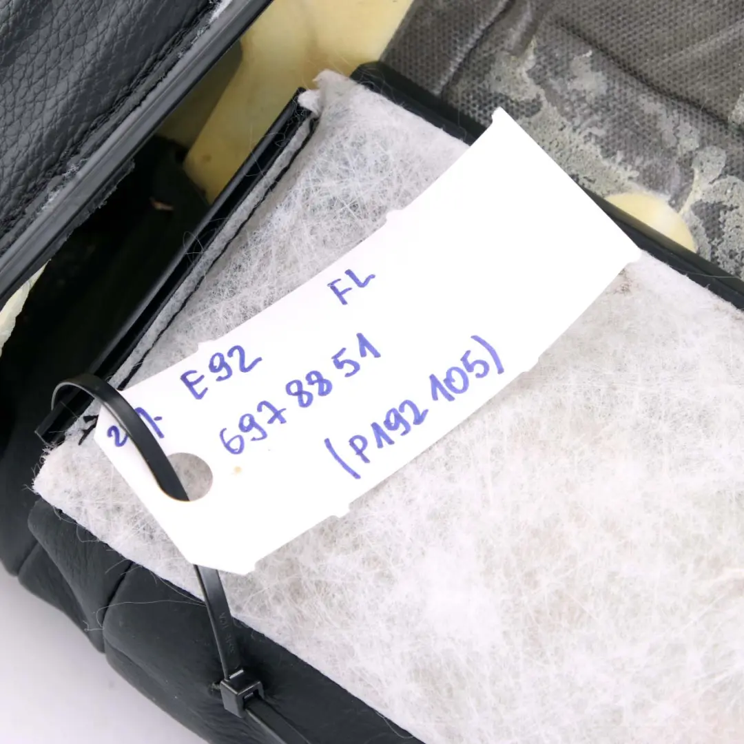 Oparcie Fotela Przedniego Lewego Przód Lewy do BMW E92 o numerze 6978851 BMW E92 Oparcie Fotela Przedniego Lewego Przód Lewy - SKU 6978851-1 - Numer Części 6978851