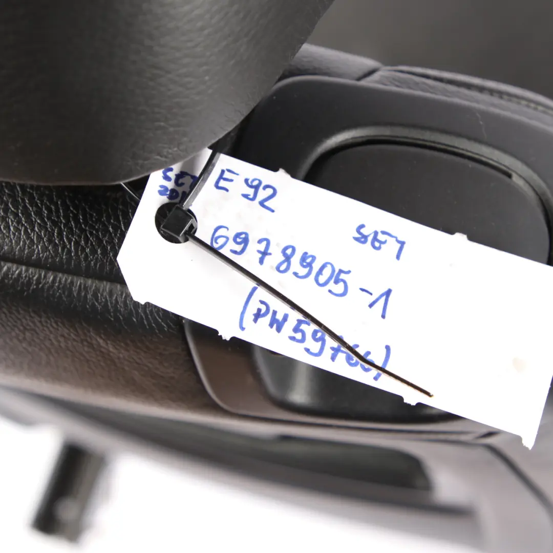 Leather Interior Seats Front Rear Seat Memory to BMW E92 Coupe M Sport Black with Part number 6978905 BMW E92 Coupe M Sport Black Leather Interior Seats Front Rear Seat Memory - SKU 6978905-1 - Part number 6978905