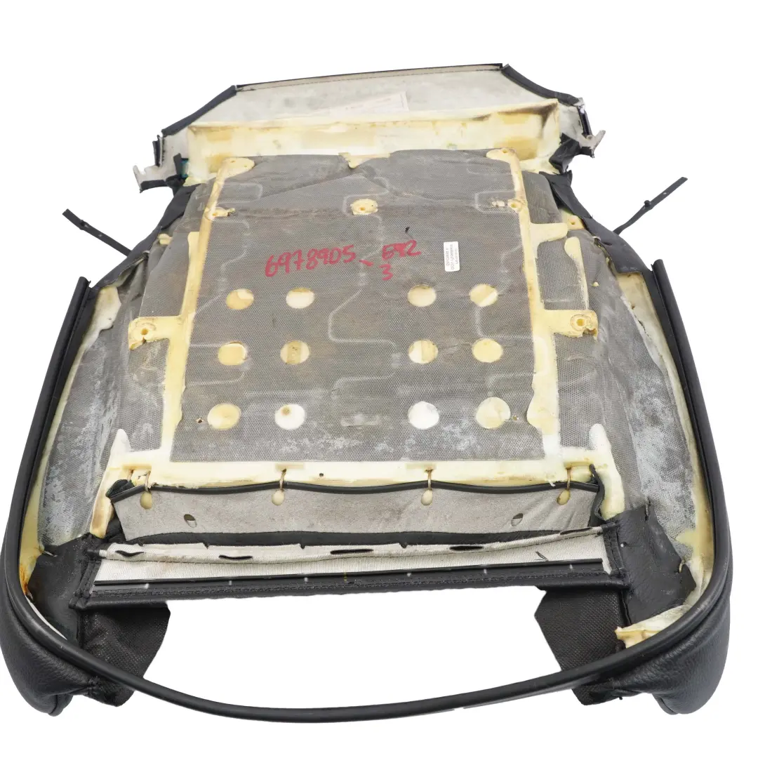 BMW E92 Delantero Izquierdo Asiento Deportivo Recubrimiento Panel Cuero Negro - SKU 6978905-3 - Número de pieza 6978905