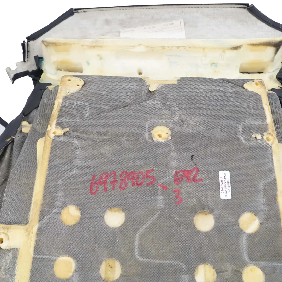 BMW E92 Delantero Izquierdo Asiento Deportivo Recubrimiento Panel Cuero Negro - SKU 6978905-3 - Número de pieza 6978905