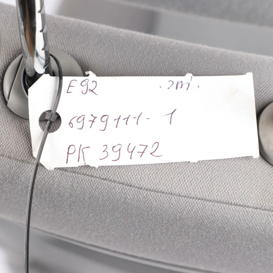 Front Left N/S Seat Cloth Fluid Linea Grey Interior Electric to BMW E92 Coupe with Part number 6979111 BMW E92 Coupe Front Left N/S Seat Cloth Fluid Linea Grey Interior Electric - SKU 6979111-1 - Part number 6979111