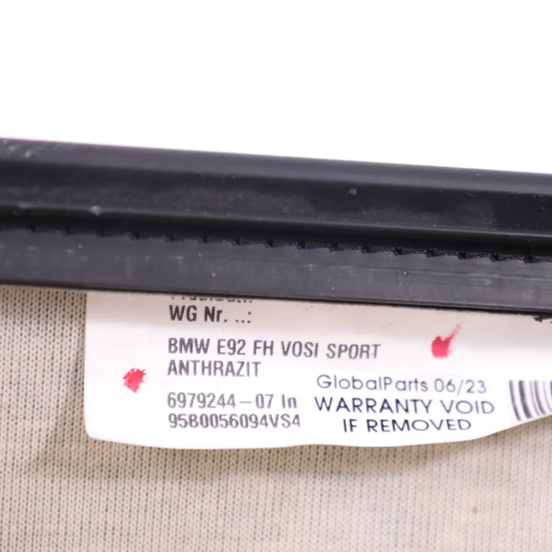 Siedzisko Fotela Przód Sport Półskóra do BMW E92 o numerze 6979244 BMW E92 Siedzisko Fotela Przód Sport Półskóra - SKU 6979244-1 - Numer Części 6979244