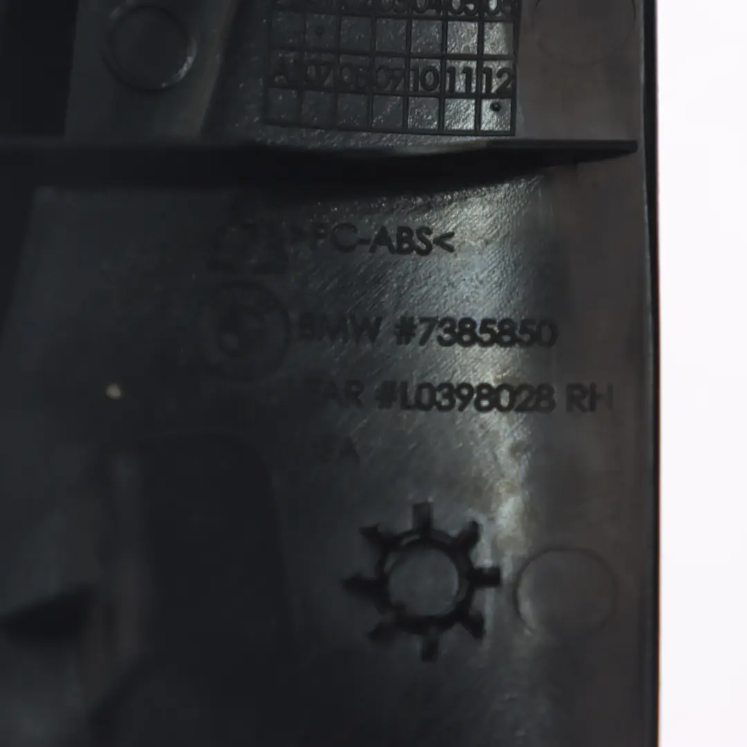 Sitz bezug BMW E81 E87 E90 E92 Außenverkleidung Rechts Panel Schwarz 7385850 für mit Teilenummer 6979646 Sitz bezug BMW E81 E87 E90 E92 Außenverkleidung Rechts Panel Schwarz 7385850 - SKU 6979646-3 - Teilenummer 6979646