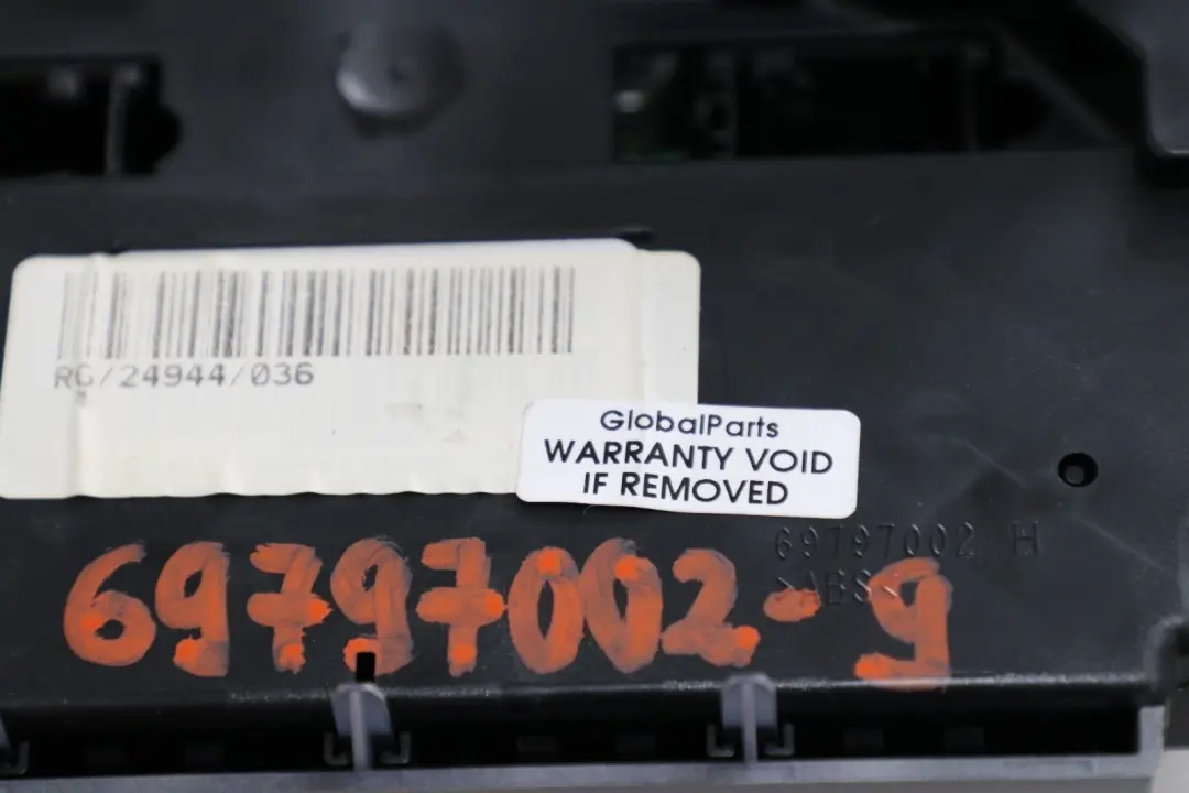 Conditioning Heater Control Unit Switch 69797002 to Mini Cooper One 9 R56 Air with Part number 3454855 Mini Cooper One 9 R56 Air Conditioning Heater Control Unit Switch 69797002 - SKU 69797002-9 - Part number 3454855