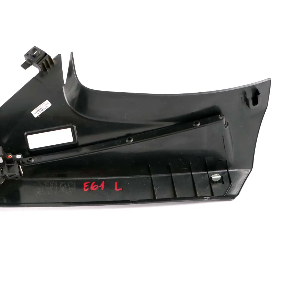 BMW E61 Panneau de garniture de colonne arrière gauche noir - SKU 6980009 - Numéro de pièce 7049903