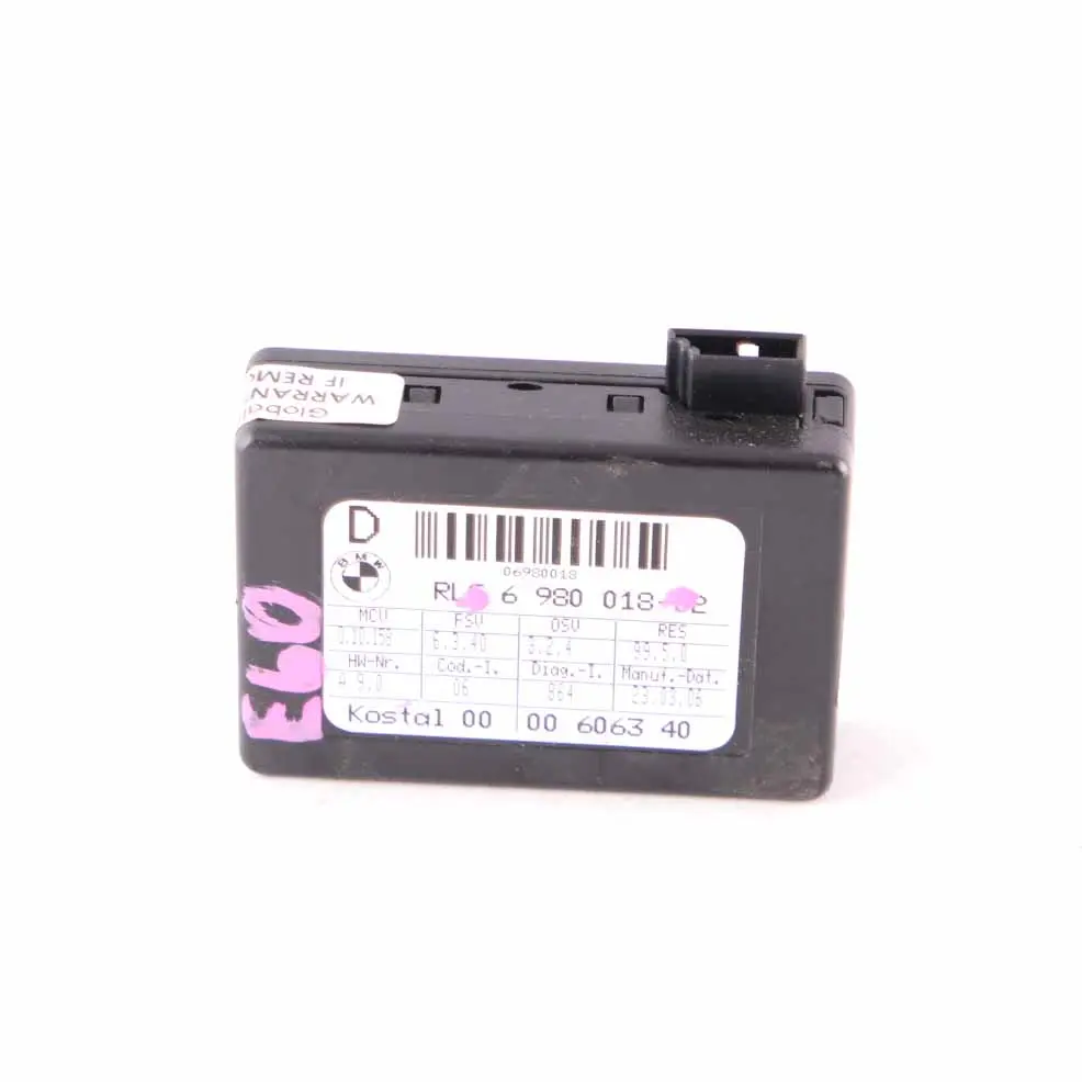 Rain Light Sensor Control Unit Module to BMW E60 E61 LCI with Part number 6980018 BMW E60 E61 LCI Rain Light Sensor Control Unit Module - SKU 6980018 - Part number 6980018