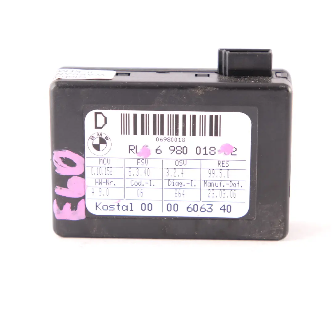 Rain Light Sensor Control Unit Module to BMW E60 E61 LCI with Part number 6980018 BMW E60 E61 LCI Rain Light Sensor Control Unit Module - SKU 6980018 - Part number 6980018