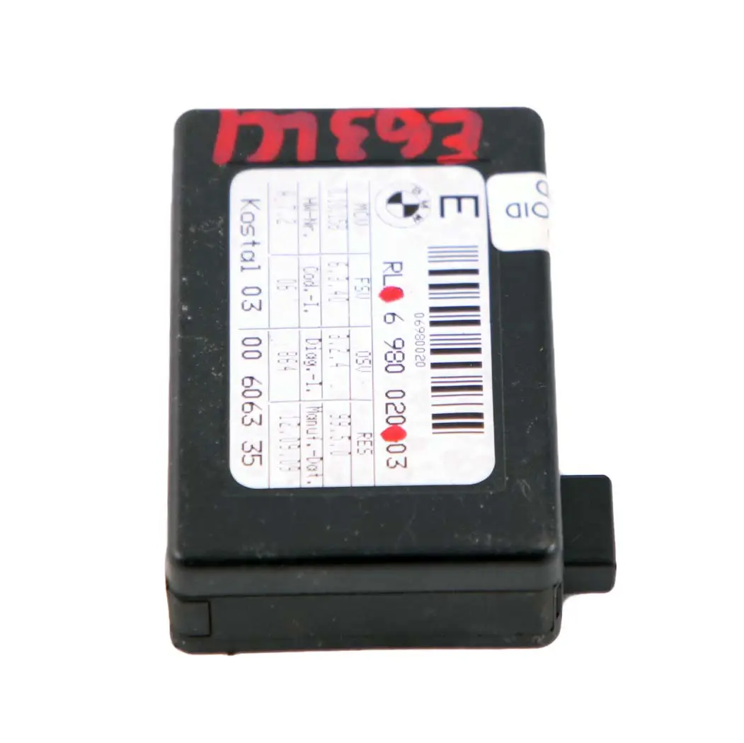 Regenlicht Sensor Steuergerät Modul HUD für BMW 6 er E63 E64 mit Teilenummer 6980020 BMW 6 er E63 E64 Regenlicht Sensor Steuergerät Modul HUD - SKU 6980020 - Teilenummer 6980020
