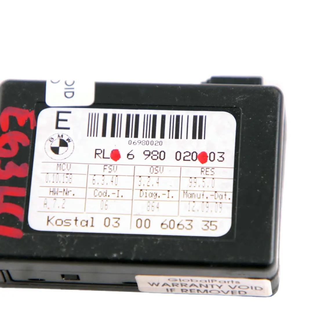 Rain Light Sensor Control Unit Module HUD to BMW E63 E64 with Part number 6980020 BMW E63 E64 Rain Light Sensor Control Unit Module HUD - SKU 6980020 - Part number 6980020