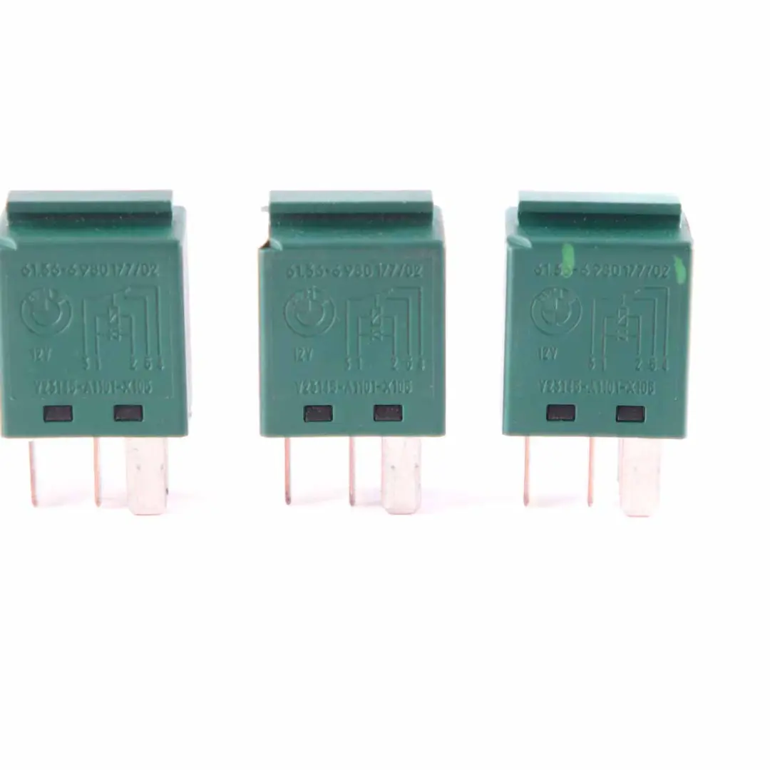 BMW E81 E87 E90 E91 F10 F11 Relais Einheit Grün Satz TYCO 5 Stecknadeln - SKU 6980177-2 - Teilenummer 6980177