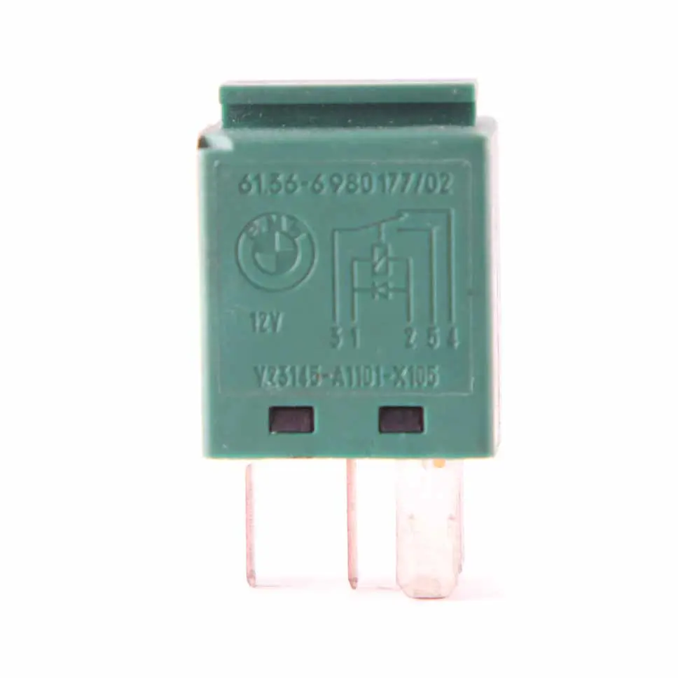 BMW E81 E87 E90 E91 F10 F11 X5 E70 Relay Unit Green Set TYCO 5 Pins - SKU 6980177-2 - Part number 6980177